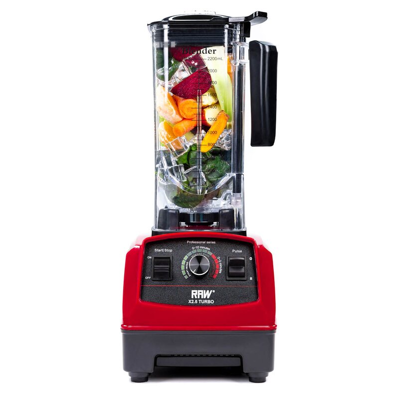RAW Blender X 2,5 Turbo 2,2 L 1800W Röd