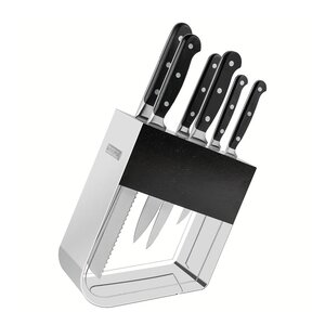 Tramontina Century knivblock med knivar 7 delar svart