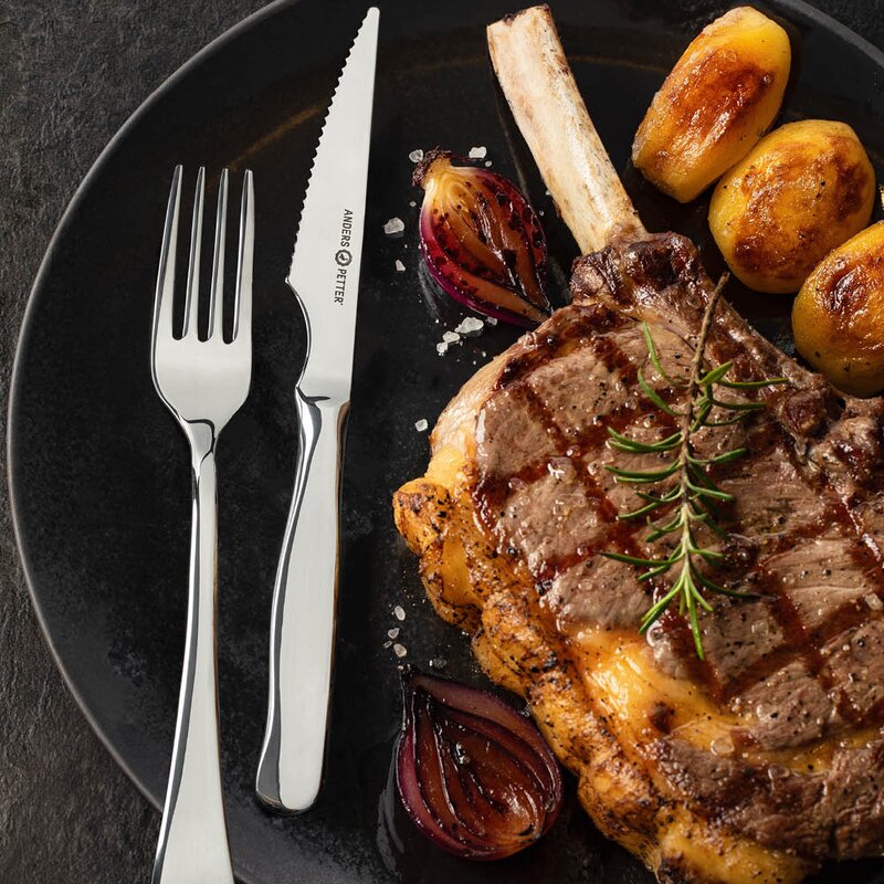 Anders Petter Steel essentials bestickset 12 delar stål