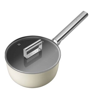 SMEG kastrull 20 cm 3,1 L keramisk creme