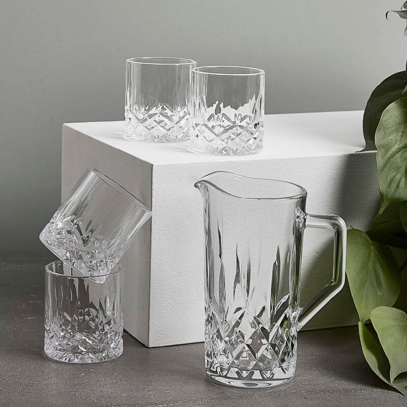 Aida Harvey glasset 1 L kanna + 4 glas
