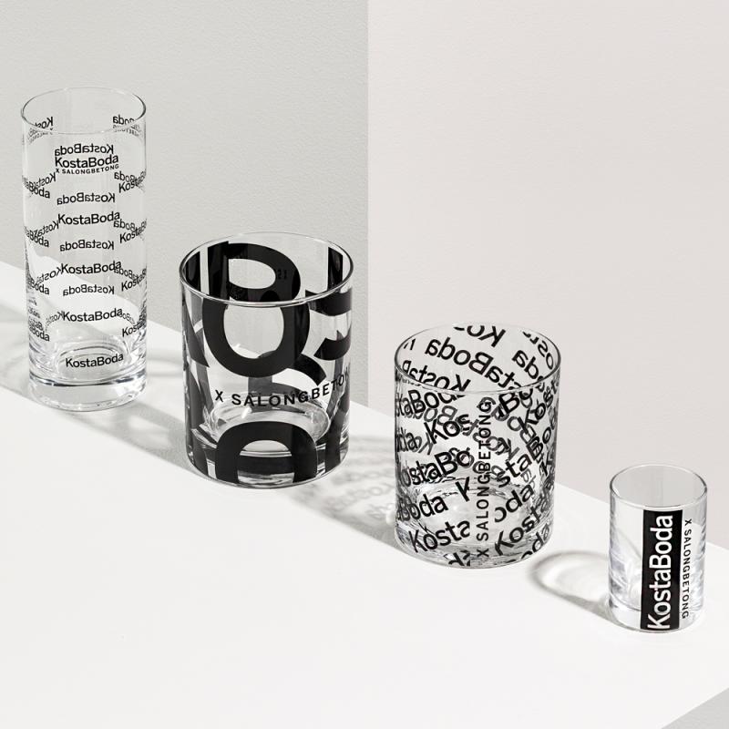 Kosta Boda Salong Betong Highball 33 CL 2-pack