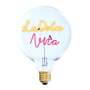 Elements Lighting MITB glödlampa LED 17 cm La Dolce Vita bärnsten/röd