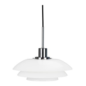 Dyberg Larsen DL31 pendellampa 15 cm opal/krom