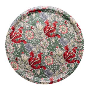 William Morris Comton rund bricka 31 cm röd