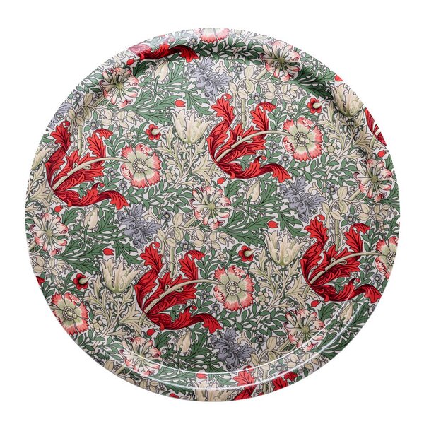 William Morris Comton rund bricka 31 cm röd