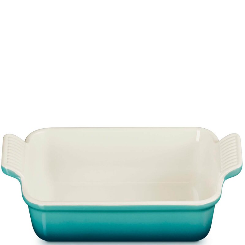 Le Creuset Heritage ugnsform rektankulär 19 cm Bleu Riviera