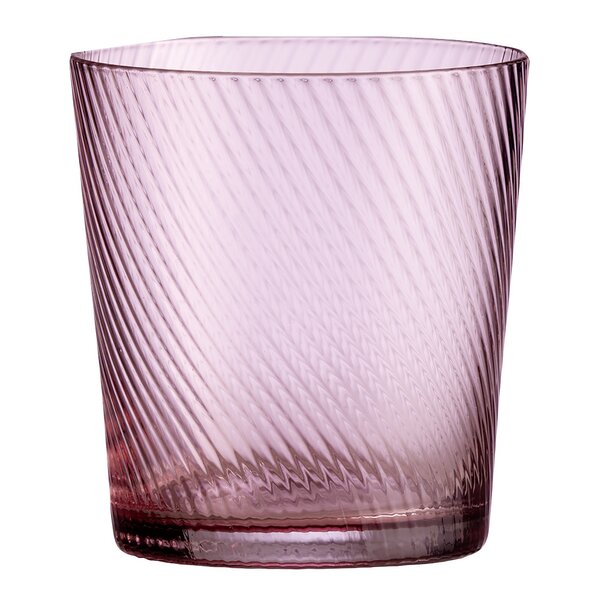 Aida RAW Unique swirl vattenglas 30 cl pink