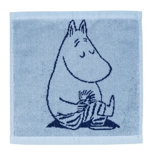 MoominArabia Mumin handduk 25x25 cm Mumintrollet marinblå