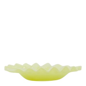 House Doctor Wave dekorationsfat 18,5 cm gul