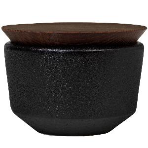 Rosendahl Rå Saltkar M/Lock 15 cl Svart