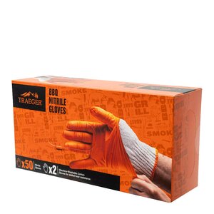 Traeger Handsksats 25 par nitrilhandskar + 1 bomullshandske