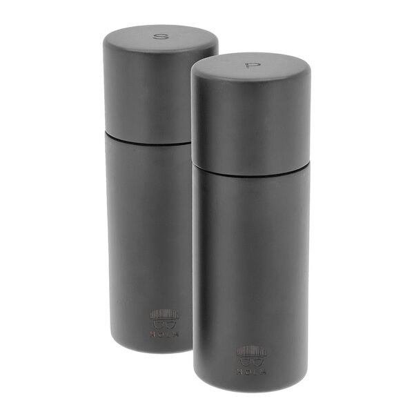 Holm Salt- och pepparkvarn 15,2 cm 2-pack svart