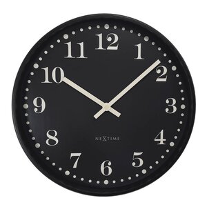 NeXtime Dickens väggklocka 30 cm svart