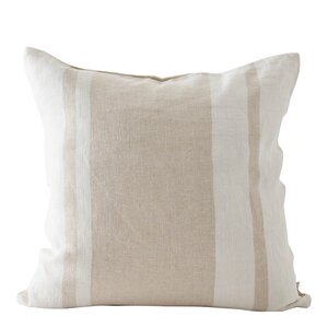 Tell Me More Jules kuddfodral linne 50x50 cm beige ränder