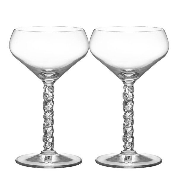 Orrefors Carat Coupe Champagneglas 25 cl 2-pack