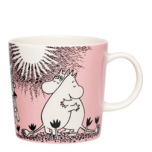 MoominArabia Muminmugg Kärlek 30 år rosa 30 cl