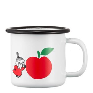 Muurla Mumin emaljmugg 15 cl Lilla My Glada Äpplen röd