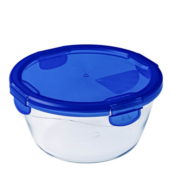 Pyrex Cook & Go förvaringsburk 0,7 L blå/klar