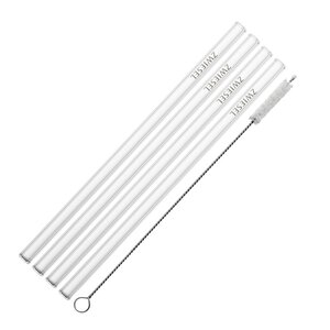 Zwiesel Glas Glastrinkhalm sugrör 21 cm 4-pack klart glas