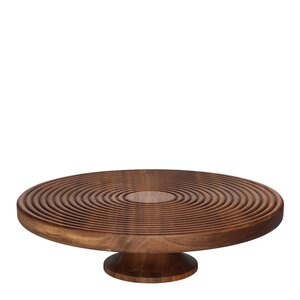 Maku Uppläggningsfat på fot 30 cm akacia