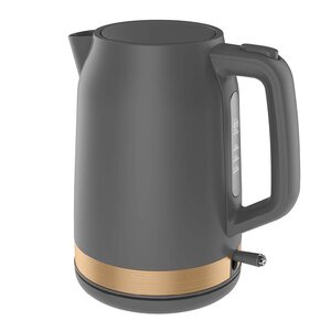 EMERIO Vattenkokare 1,7 L 2200W grå/guld