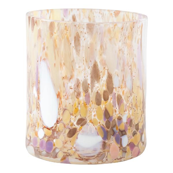 Swirl Ljuslykta 9 cm Brun