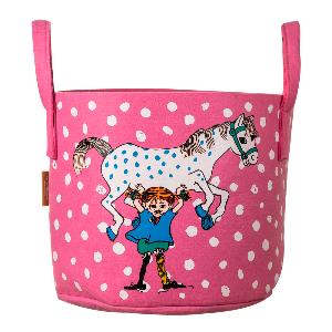 Muurla Pippi Förvaringskorg 35x31 cm Pippi & Lilla gubben