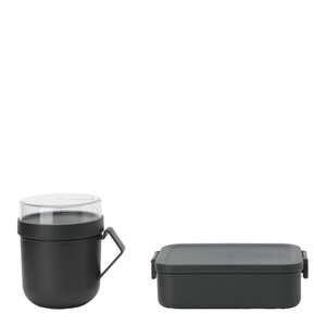 Brabantia Make & Take lunchset 2 delar mörkgrå