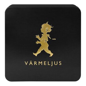 SOLSTICKAN Värmeljuslåda för 100 ljus Svart/Guld