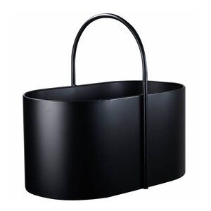 Holmen Kent vedkorg metall 50x30x46 cm svart