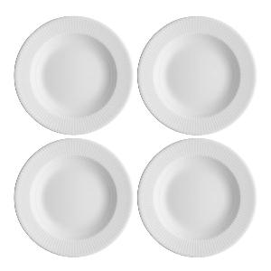 Eva Trio Legio Nova tallrik djup 22 cm 4-pack vit