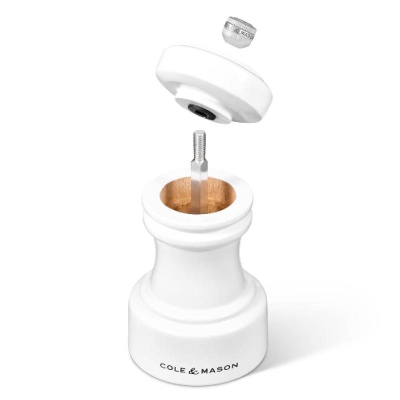 Cole & Mason Hoxton Saltkvarn 10 cm Vit