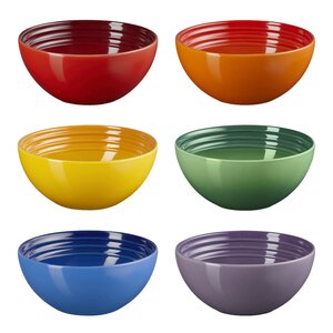 Le Creuset Rainbow skål 33 cl 12 cm 6-pack multi