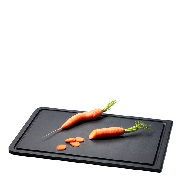 Continenta Duracore skärbräda med ränna 38,5x27 cm svart