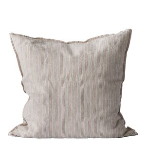 Tell Me More Kuddfodral linne 50x50 cm hazelnut stripe