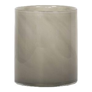 Tell Me More Lyric Ljuslykta Glas 12x14 cm Varm Grå