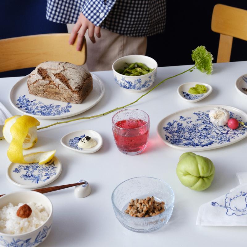 MoominArabia Haru Muminskål 12 cm vit/blå