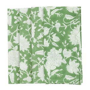 Chamois Indian Rose servetter 50x50 cm 4-pack green tea