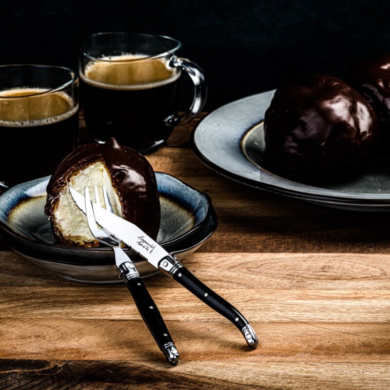 Laguiole Style de Vie Bestickset Mini 12-pack svart