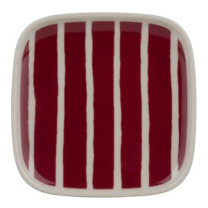 Marimekko Piccolo assiett 10x10 cm burgunder