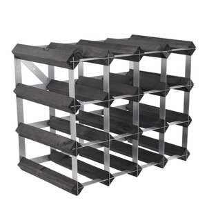 The Swedish Wine Rack Factory Vinställ 16 flaskor monterad svart