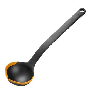 Fiskars Functional Form soppslev 36 cm svart/rostfritt stål