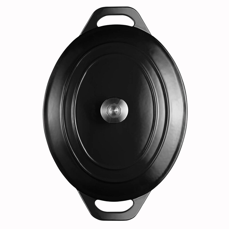 Anders Petter Stenfors Gjutjärnsgryta oval 6,3 L Svart
