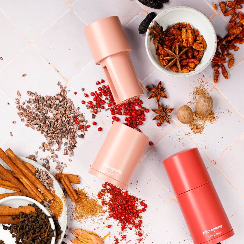 Microplane Spice Mill kryddkvarn 12 cm dusty rose
