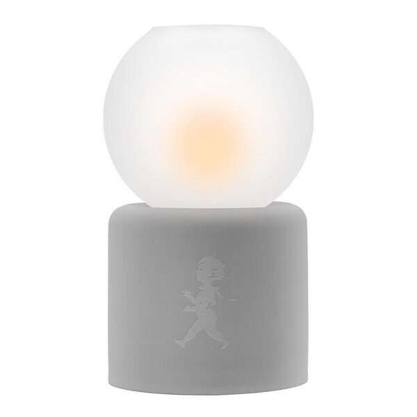 SOLSTICKAN Globe värmeljuslykta 17 cm ljusgrå