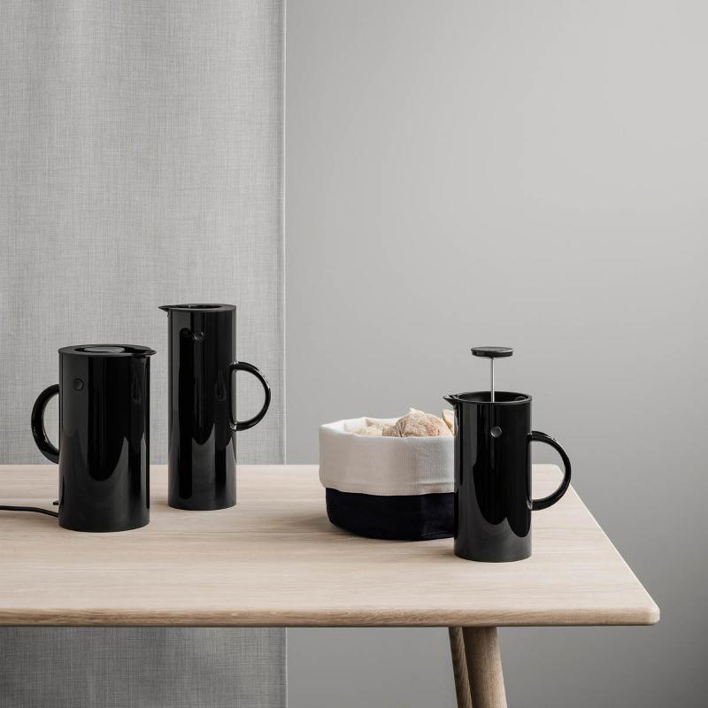 Stelton Classic Brödpåse Stor Svart/Sand