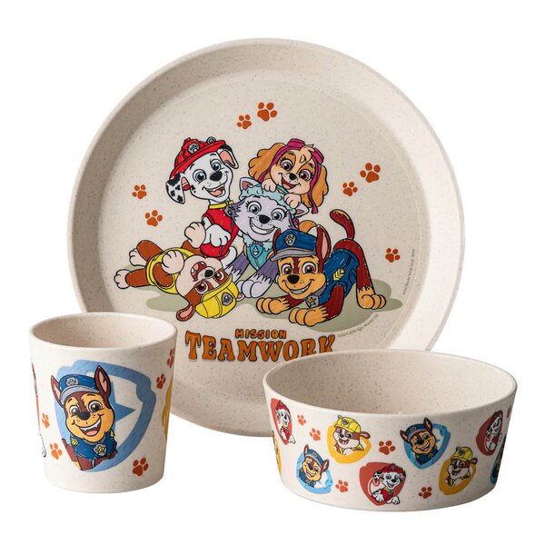 Koziol Connect barnservis 3 delar Beige Paw Patrol
