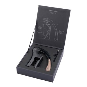 L-atelier du vin Oeno Motion korkskruv gåvoset AV095512 svart/valnöt