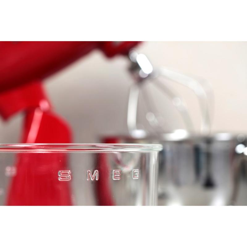 SMEG Köksmaskin Röd m/ Glasbunke